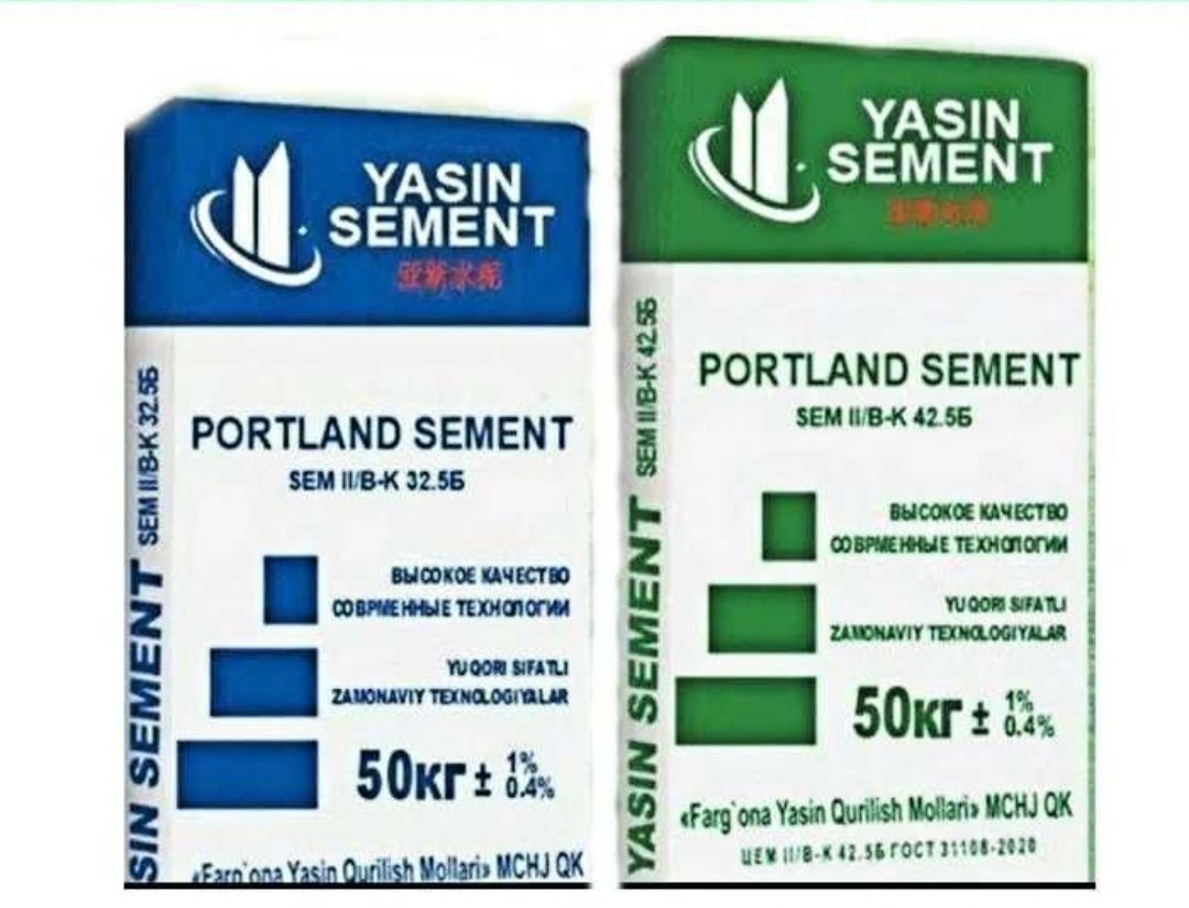 SEMENT M400, M450, M500, M550 sement mahsulotlari bor, yetkazib berami