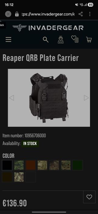 Vesta tactica Reaper QRB