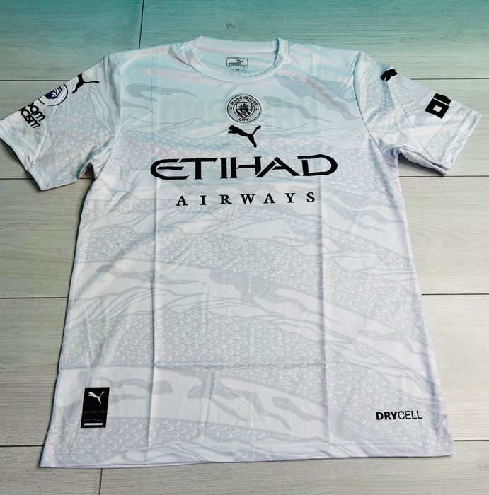 Tricou Manchester city Haaland 9 second kit white 2025