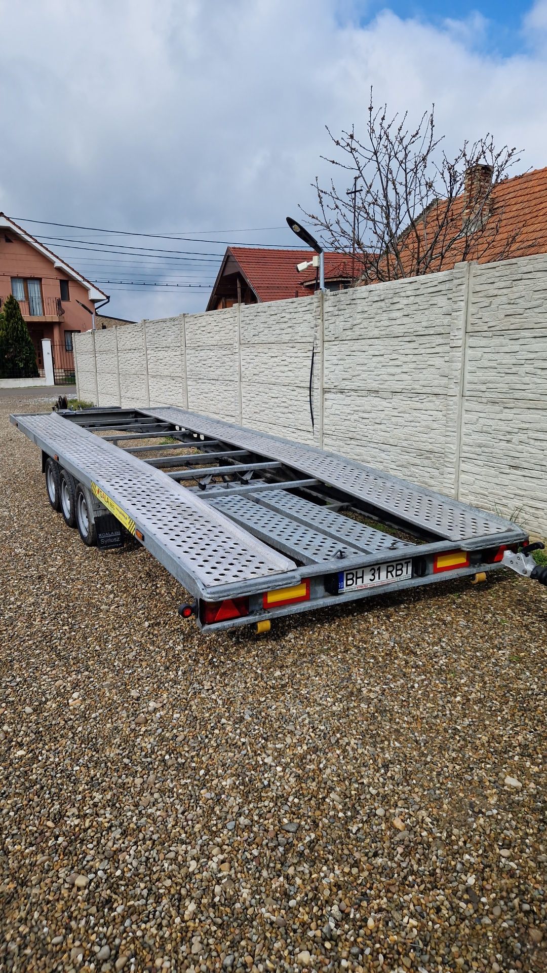 Trailer 6 metri 3 axe 3500 kg,model 2022!