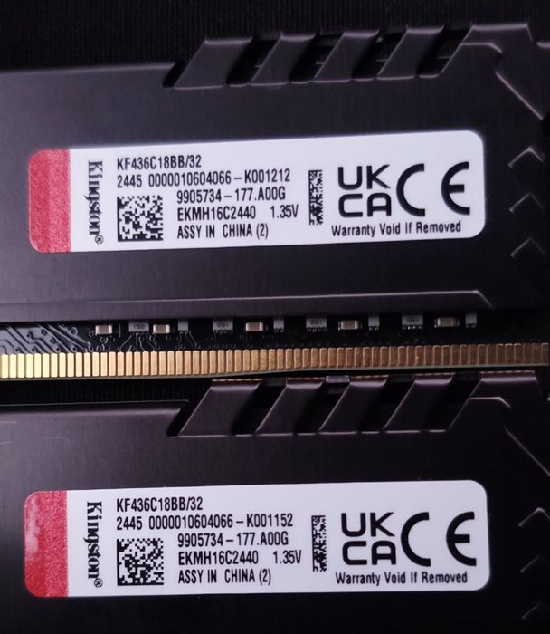 64GB RAM 3600MHz DDR4 Fury Beast