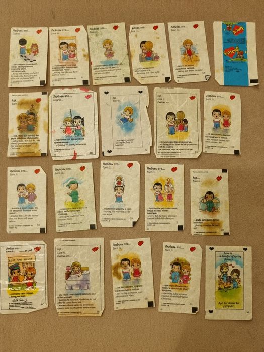 Ретро картинки от дъвки TipiTip, CinCin, StripSoft, Идеал, Loveis