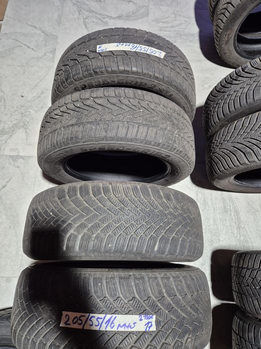 Vând cauciucuri seturi de câte 2buc 205/55/16 M+S imp Germania