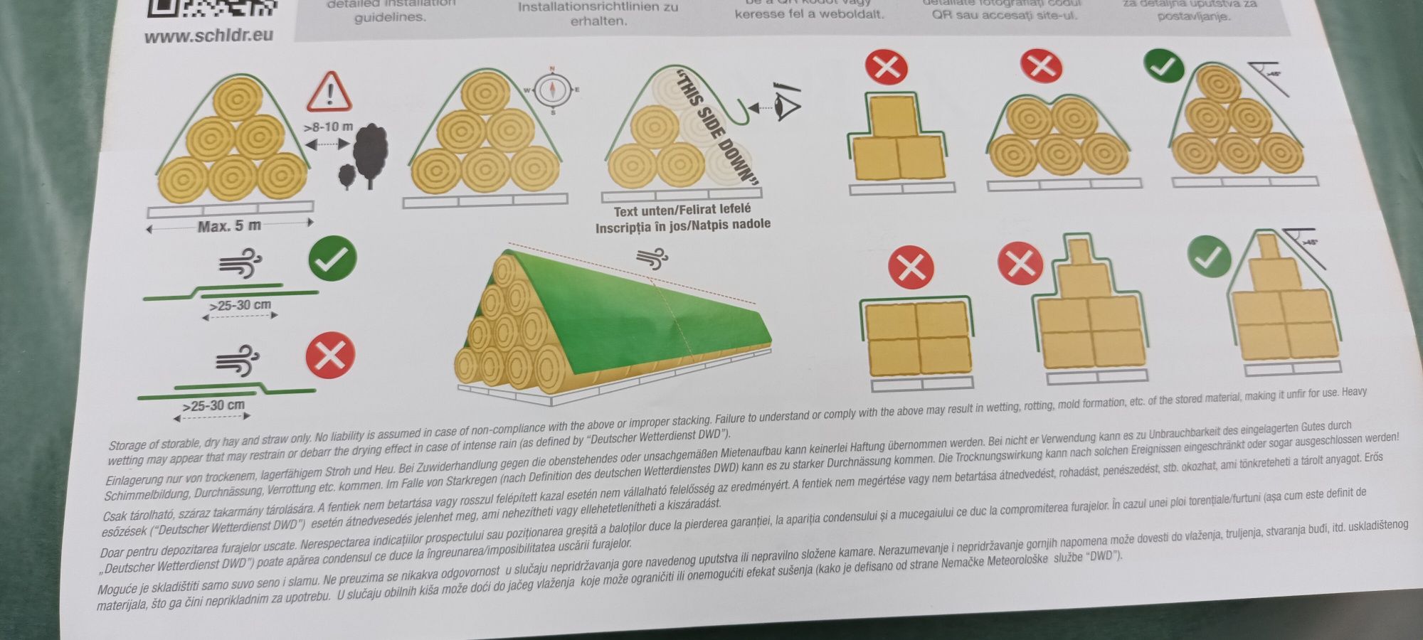 PRELATA  BALOTI Verde speciala 140gr/Tip Pasla/Tratata UV/Antimucegai!