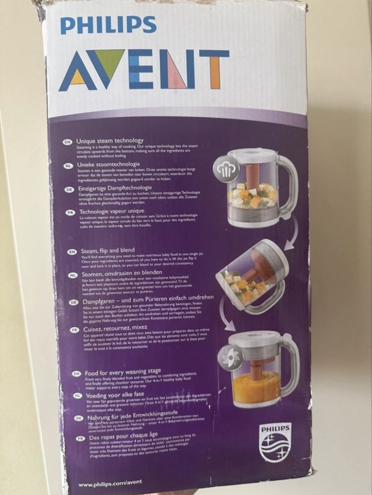 Aparat de gatit cu abur si blender Philips Avent