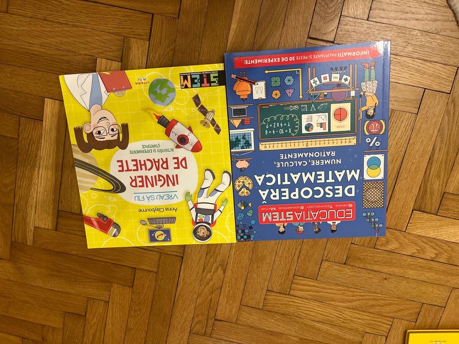 Set 2 cărți pentru copii educative STEM
