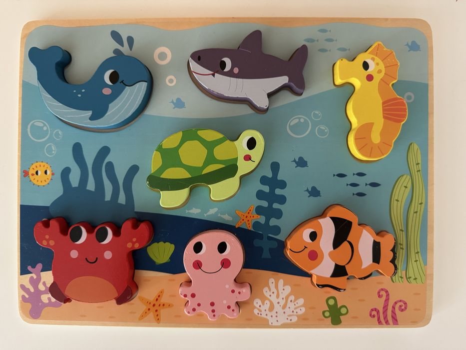 Дървени пъзели - различни видове възраст 1+