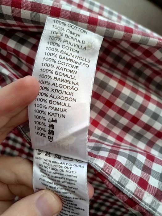 Camasa Ben Sherman Men's Long Sleeve Gingham Check Shirt Size S