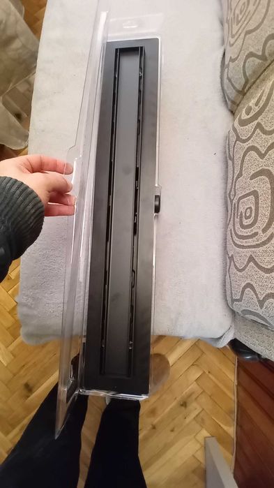 Линеен сифон Алкапласт  650мм Черен