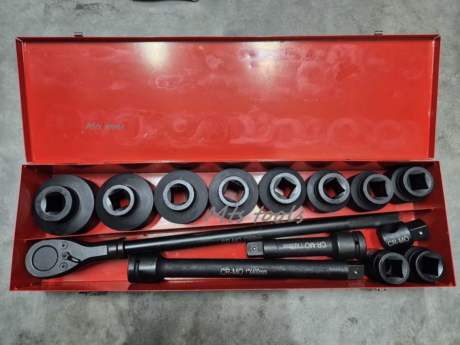 Trusa Set de chei tubulare și clichet 1 tol camion 15buc