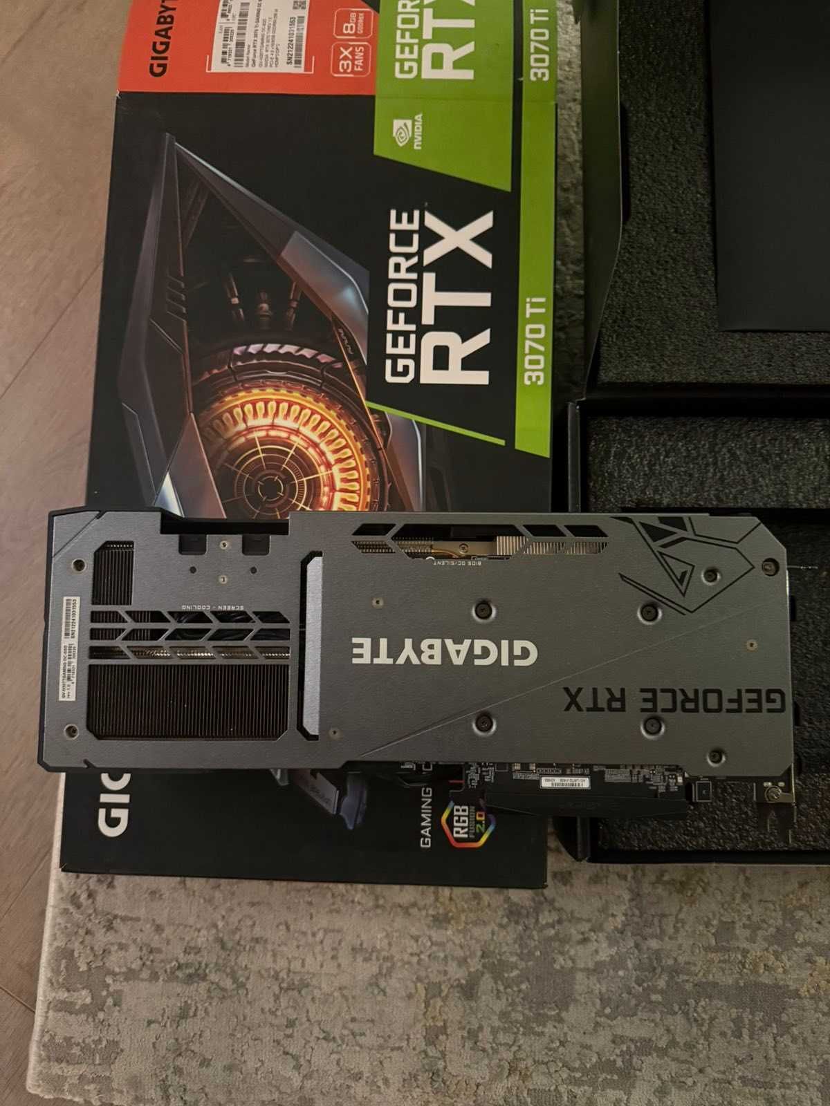 Продавам Gigabyte RTX 3070 ti Gaming OC
