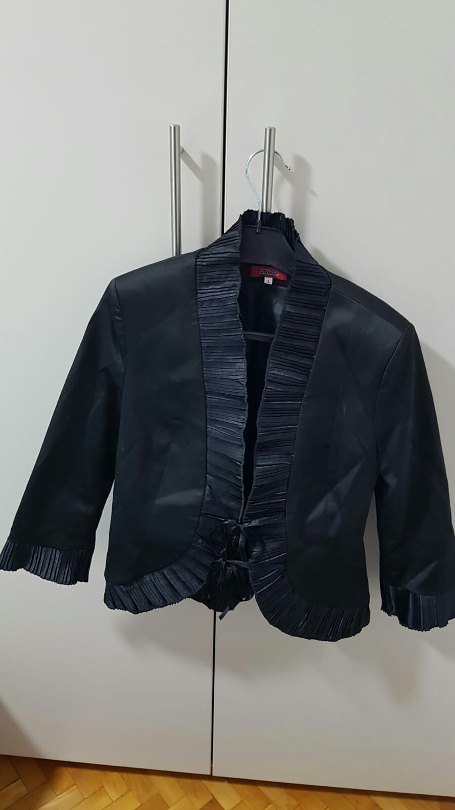 Costum: sacou și fusta neagra eleganta 36 / S