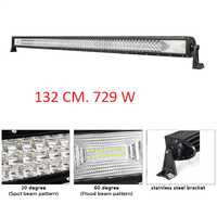 132 СМ. LED Диоден Бар за Джипове, ATV 12-24V, 729W, Мощен 7D ЛЕД БАР