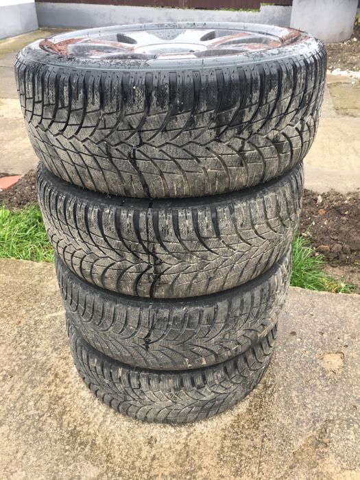 Set 4 Jante Audi 205/55/16 Cu Anvelope de Iarna