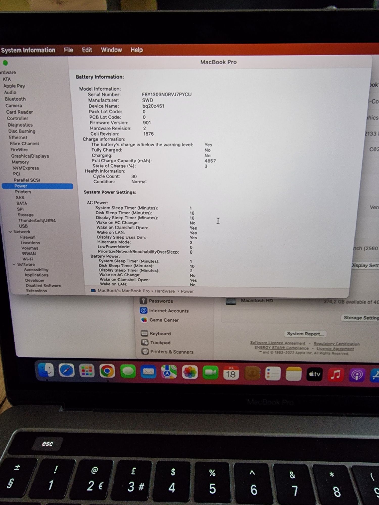 Apple MacBook PRO 2018