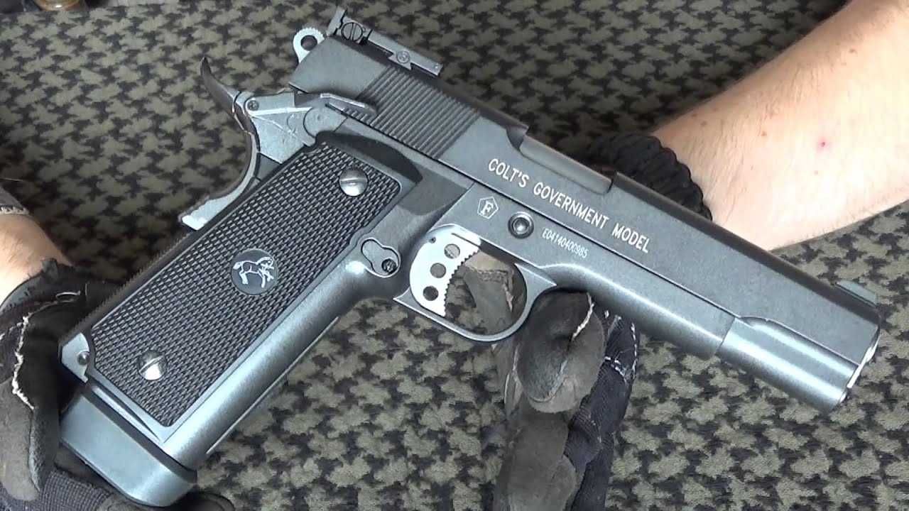 Airsoft GREU FULL METAL*Putere Modificata La 5 JOULI*Pistol COLT 1911