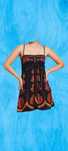 Rochie neagra cu imprimeu floral etno Marry