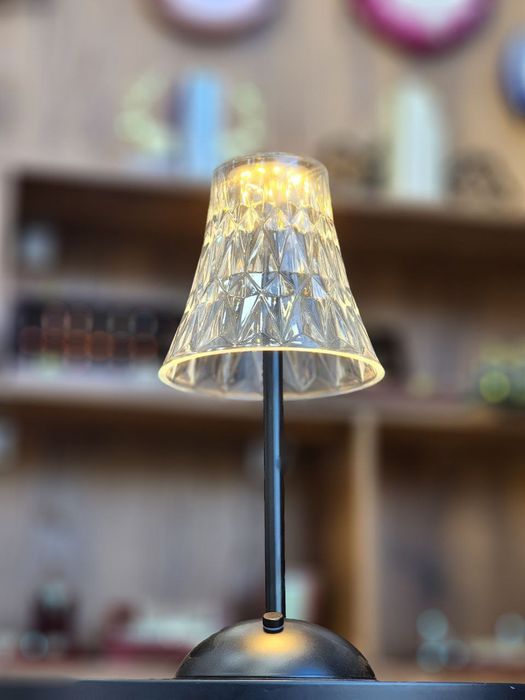 Настольная LED лампа с кристальным абажуром