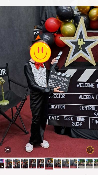 Costum salopeta pinguin