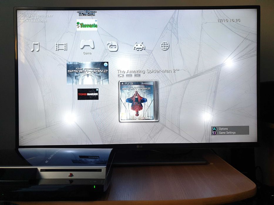 PS3 modat CFW 160 GB + 25 jocuri (GTA V, Red Dead, NFS, Spider-Man)