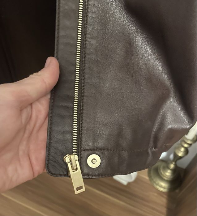 Geaca piele Massimo Dutti