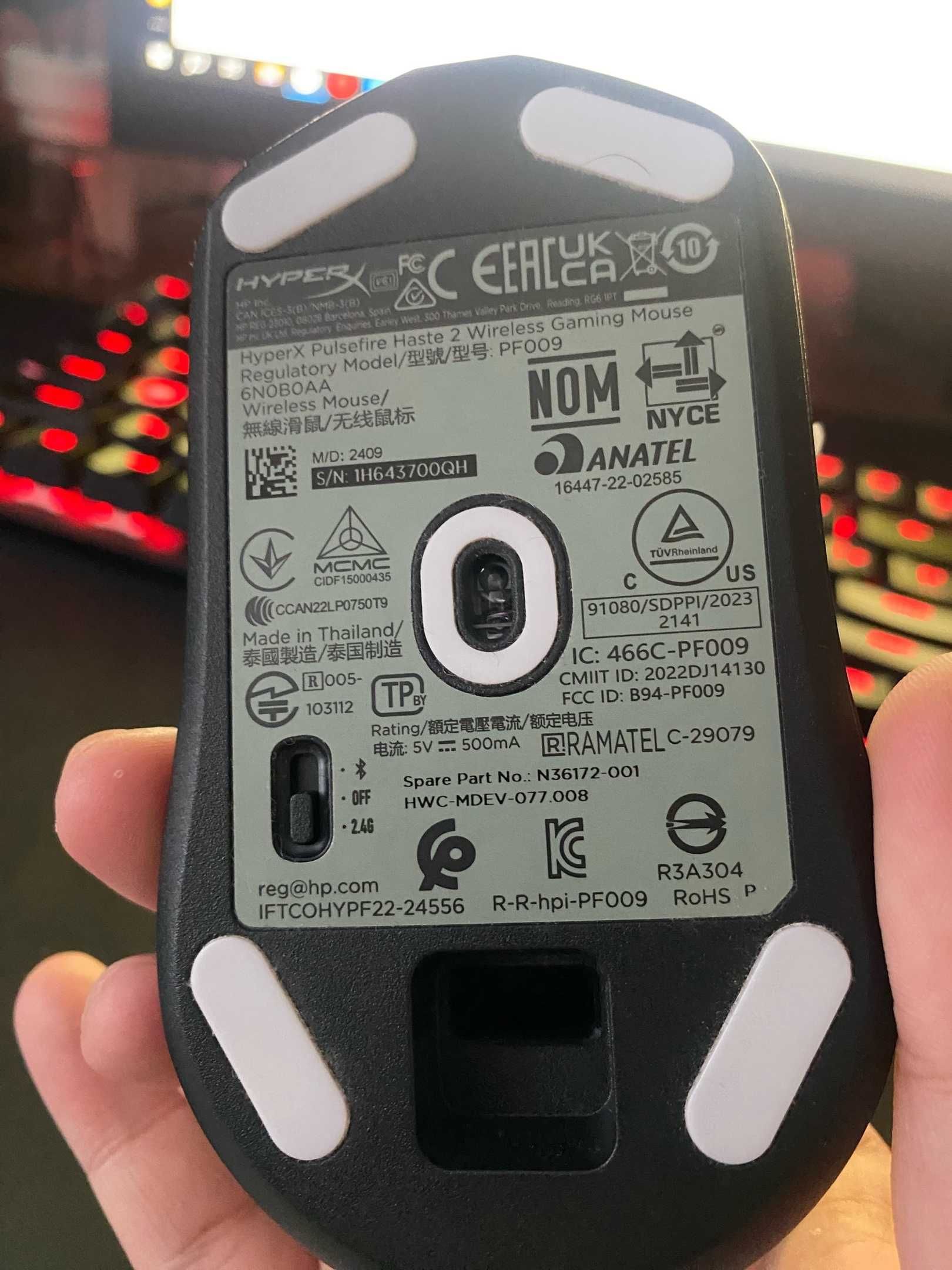 Мышь HyperX Pulsefire Haste 2 Wireless