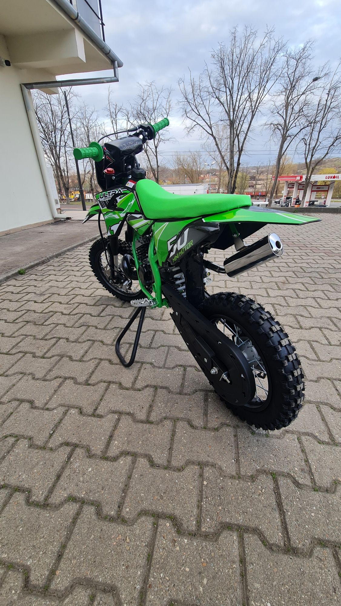 Cross Motocross 50cc 2 timpi Ultra Kickstart 14/12 Automat Verde