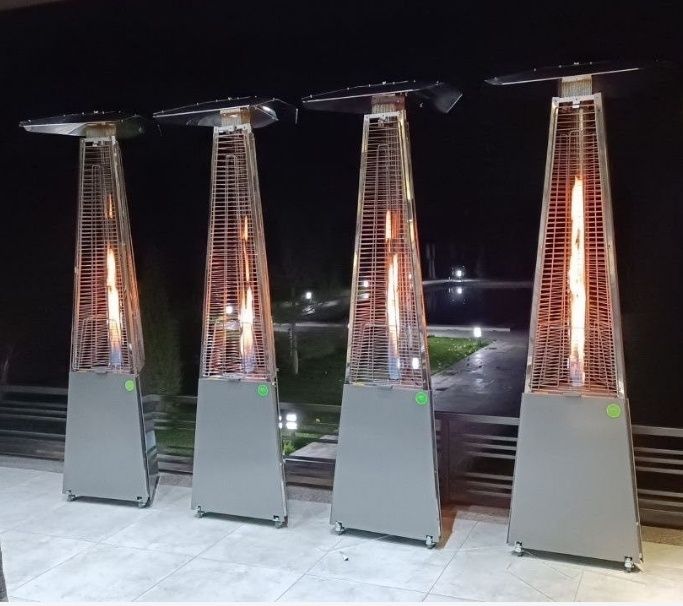 Уличный газовый камин в Ташкенте