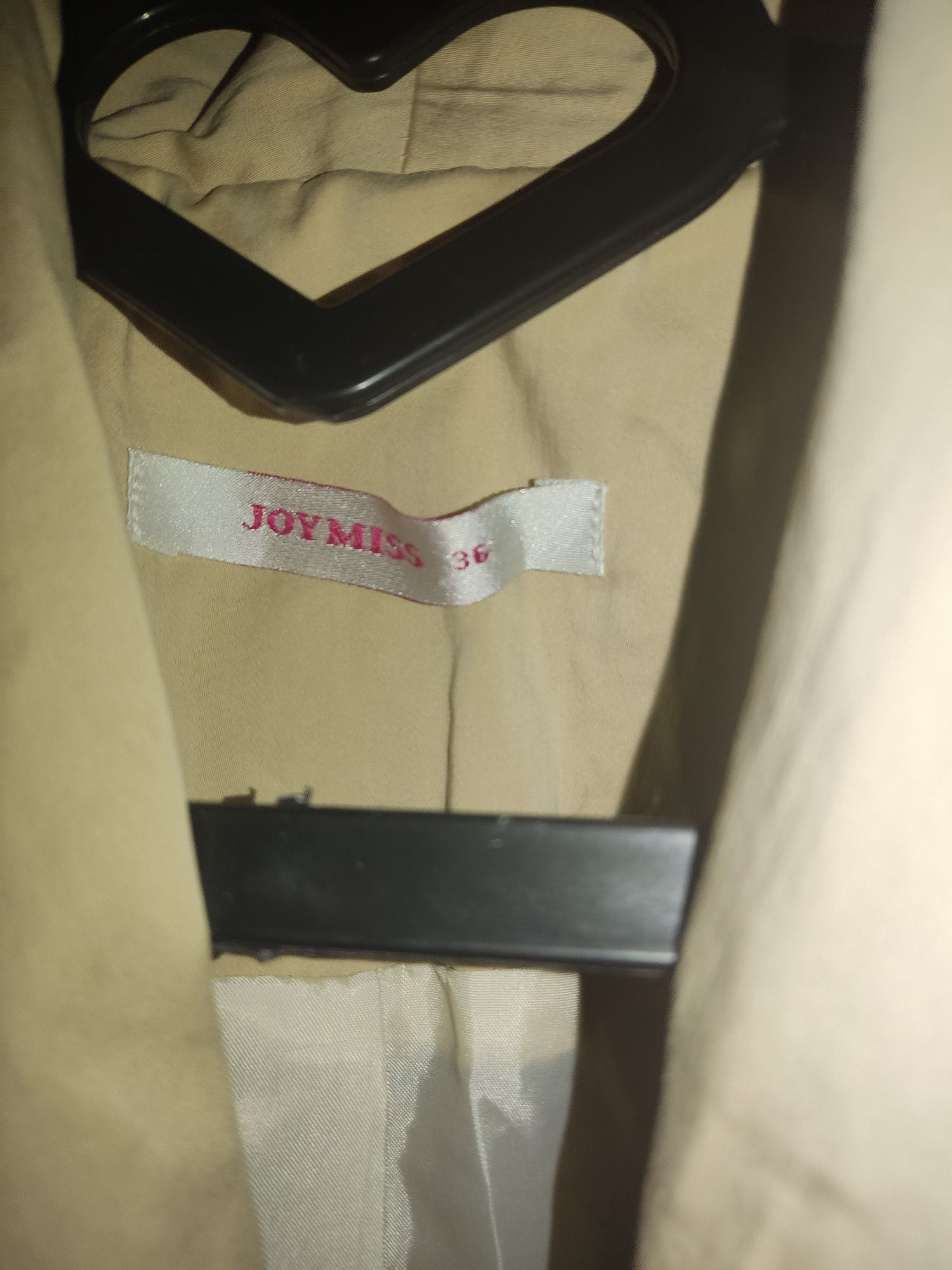Стильный пиджак бежевого цвета от Joy Miss, Турция
