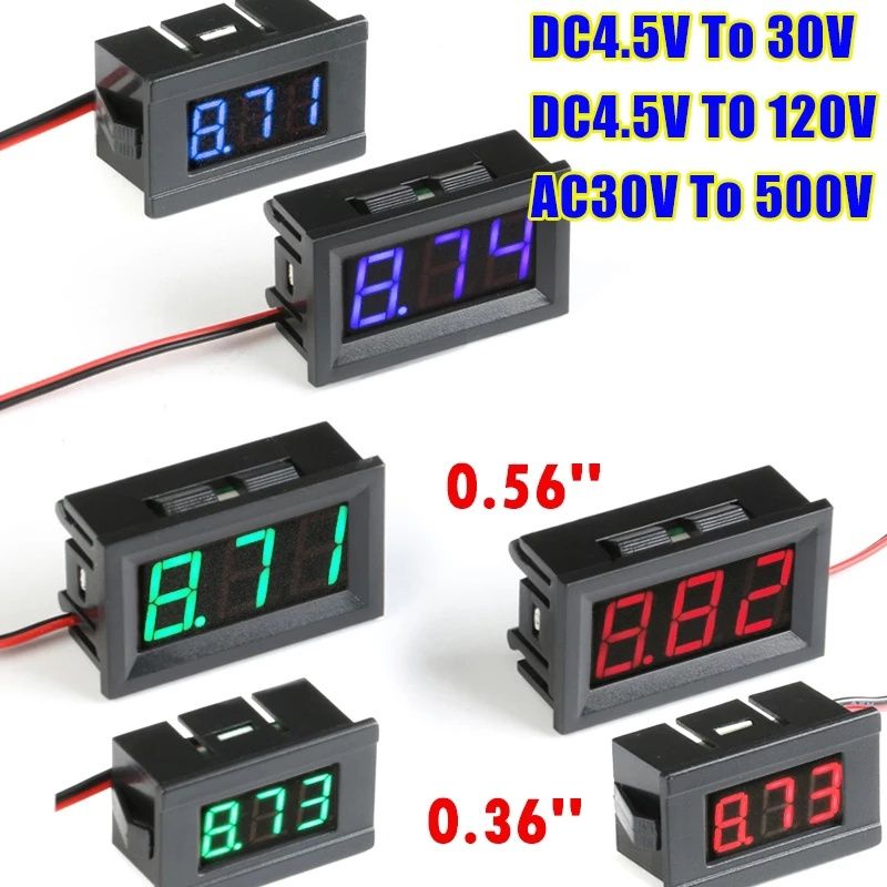 Вольтметр usb тестер постоянного напряжения 4-32в 0-100в ваттметр