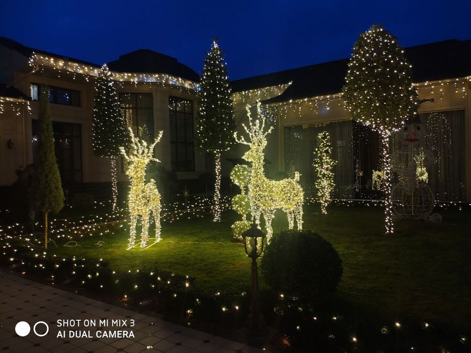 Новогодние светящиеся фигуры от производителя