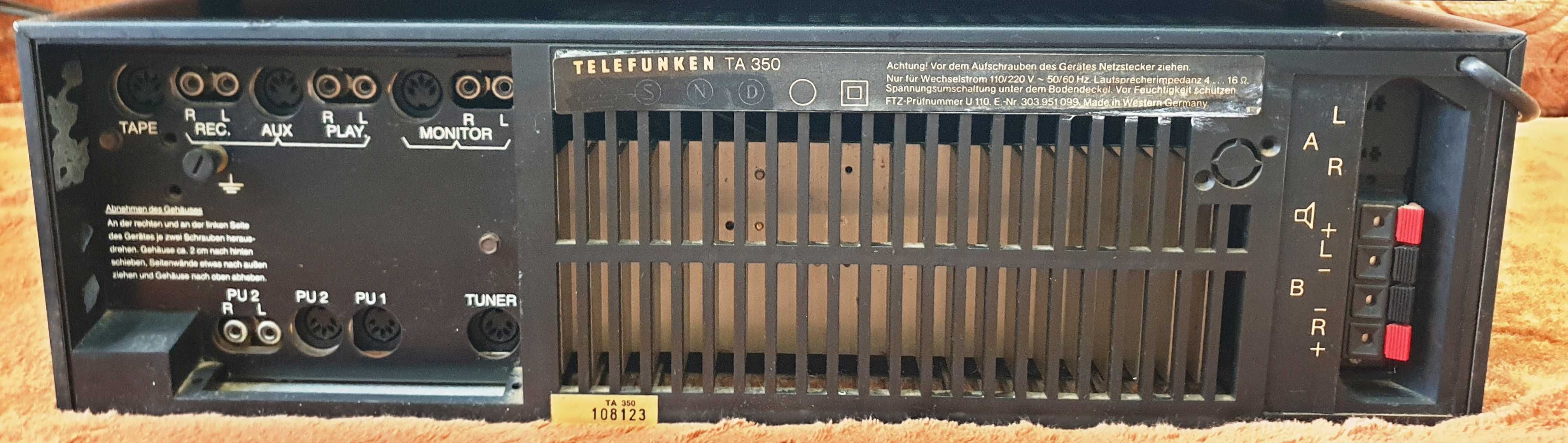 Telefunken TA-350 statie si TT-350 tuner Modular System