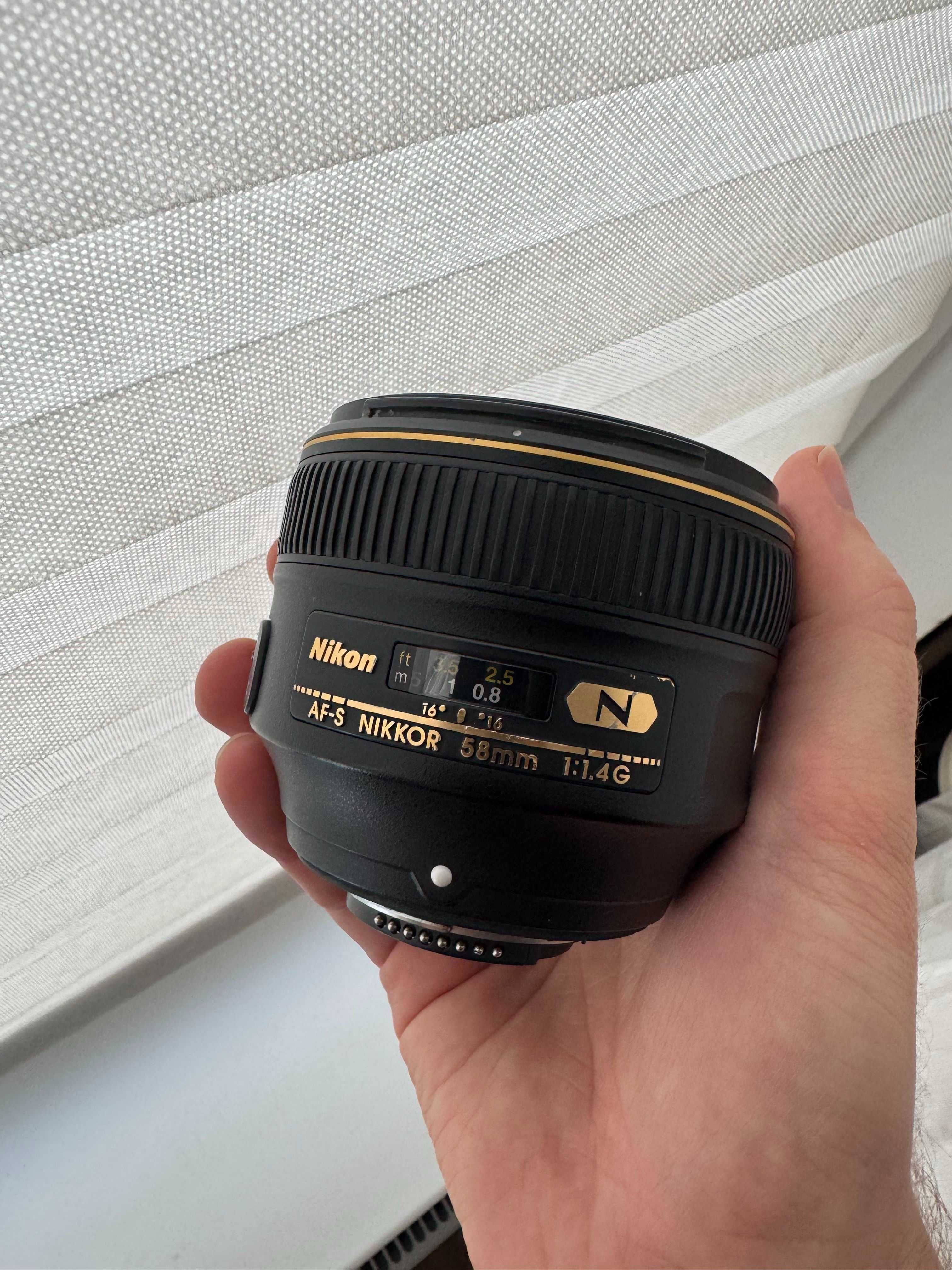 Nikon 58mm 1.4G stare f buna