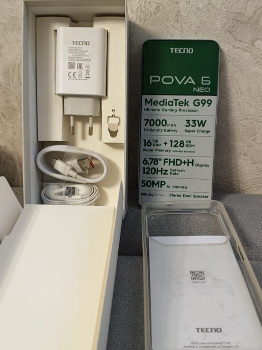 Техно пова нео6 8-128gb