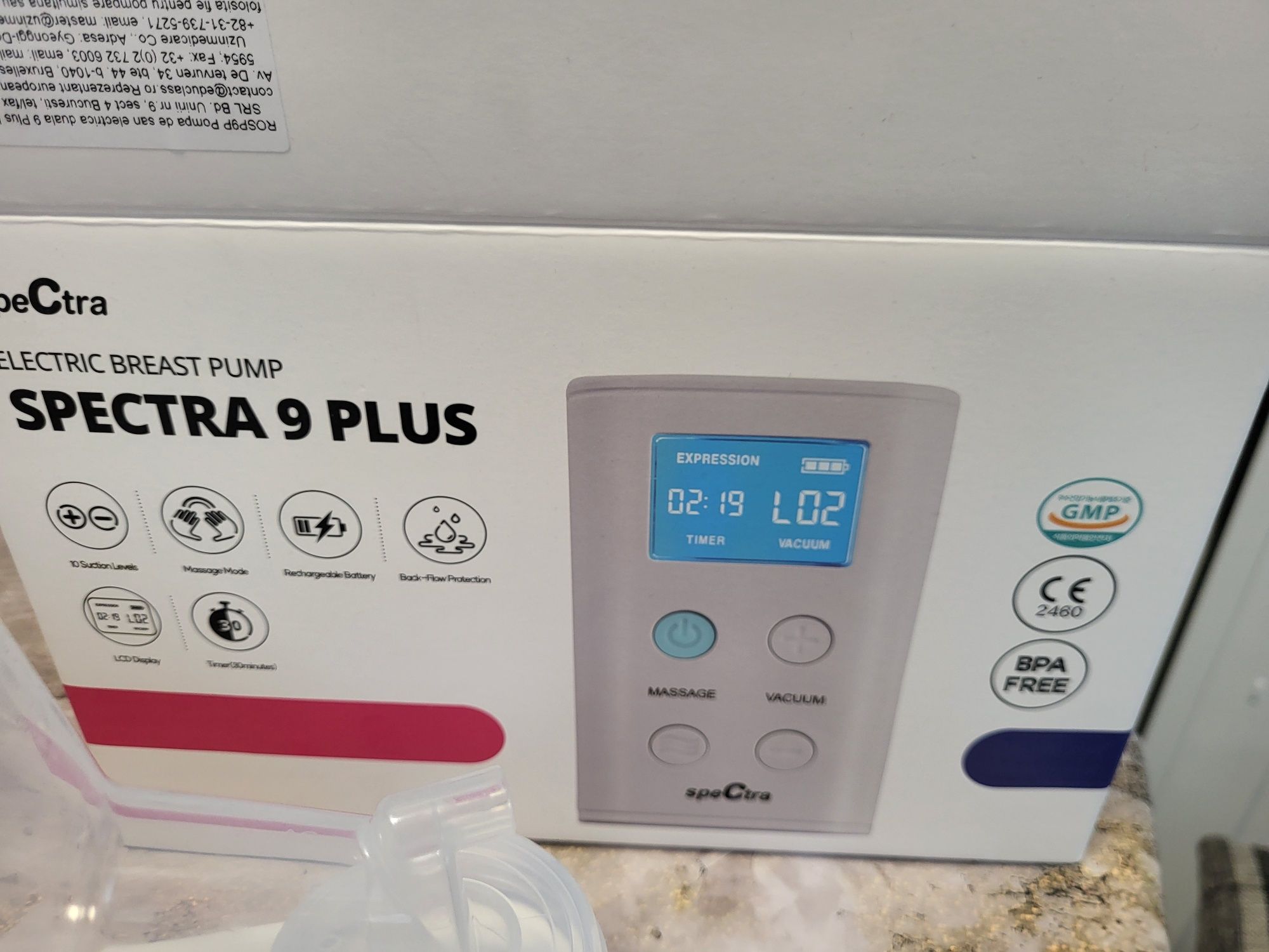 Spectra 9 plus . Electric BREST PUMP