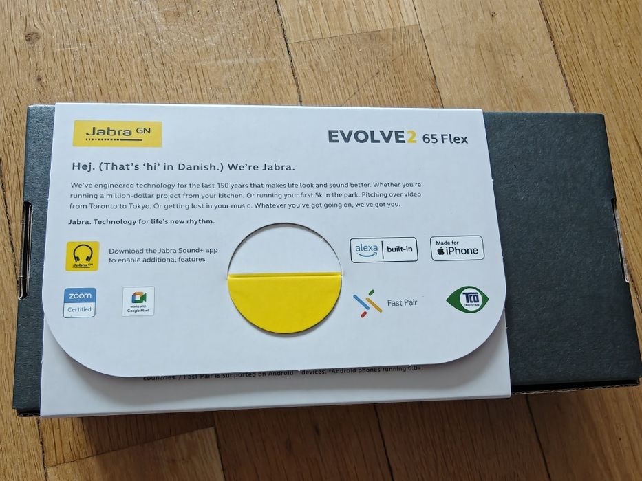 Vând căști wireless Bluetooth/UC jabra evolve2 65 flex noi