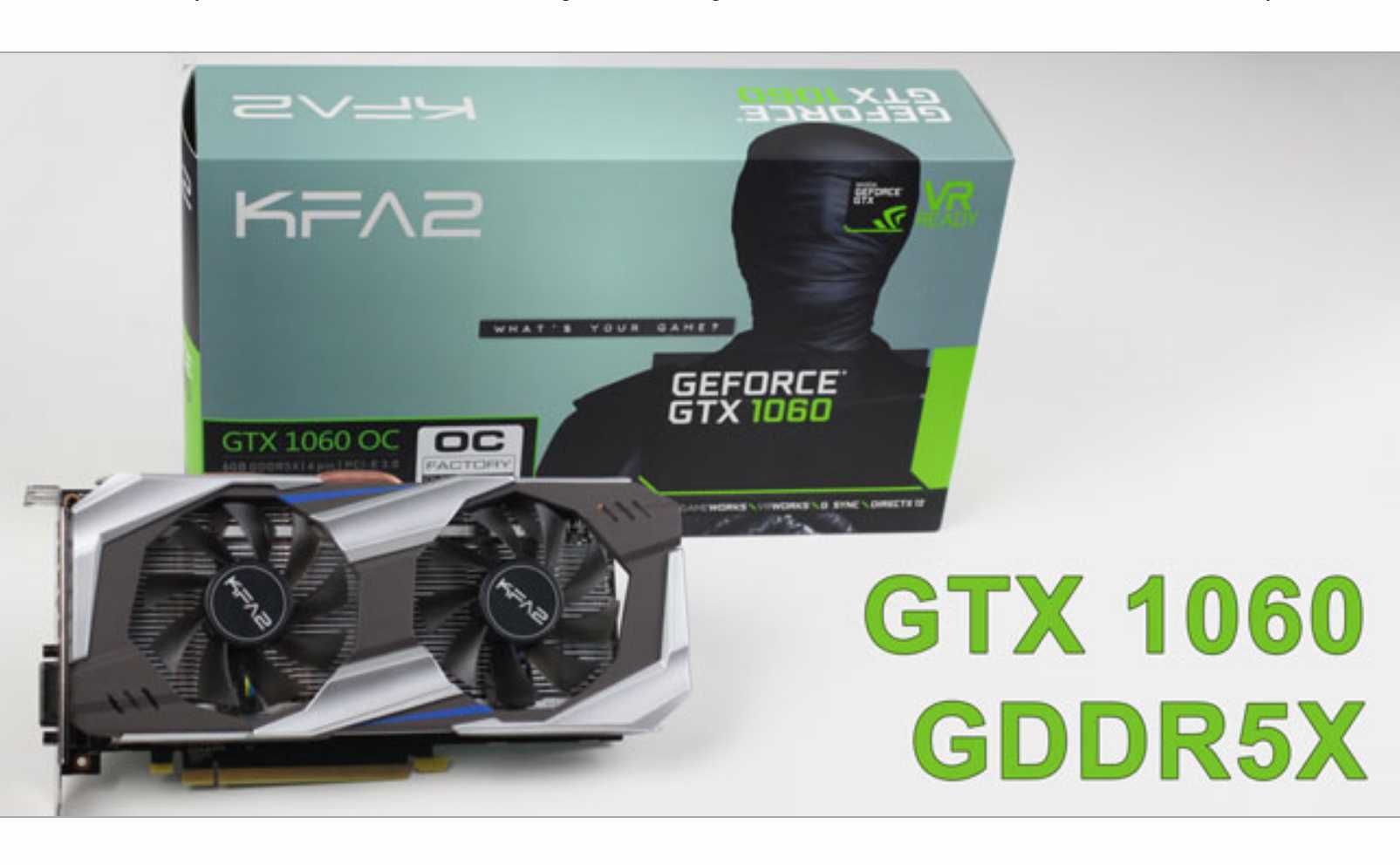 Видео карта KFA2 GEFORCE GTX 1060 EX OC, 3GB GDDR5, 192-bit