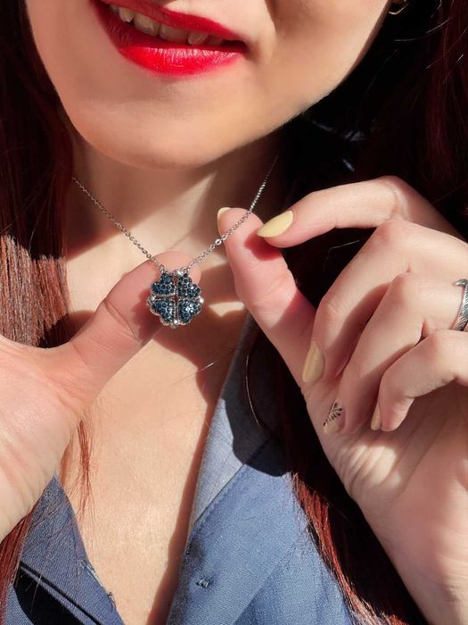 Стилно колие детелина/Колие детелина/Елегантно колие/елегантно колие