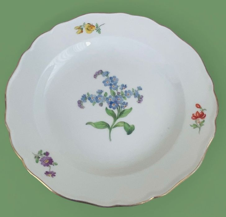 Meissen, комплект от две порцеланови чинии