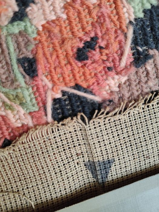 Goblen vechi – anii 1950–1960 – lucrat manual – model rar