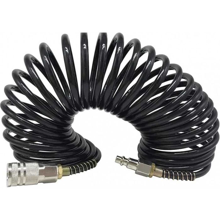 Спирален маркуч за въздух с бързи връзки 10,15,20 м. / 8 х 12 мм HAWEK