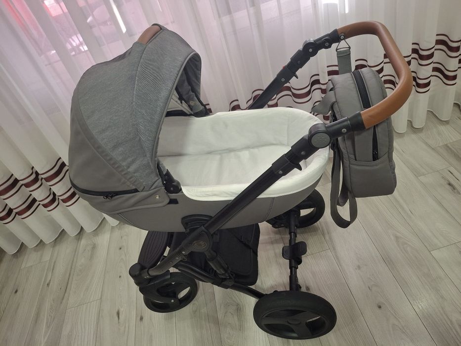 Vând cărucior Krausman 3 în 1 Nexxo Grey