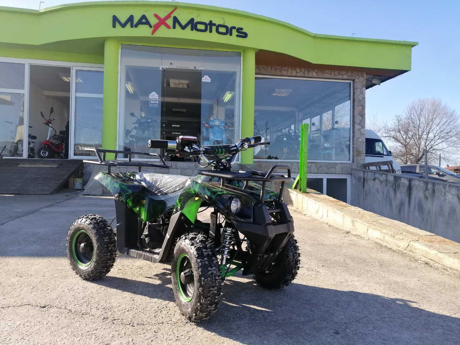 Детско електрическо АТВ Max Motors ATV 1200W Green lighting