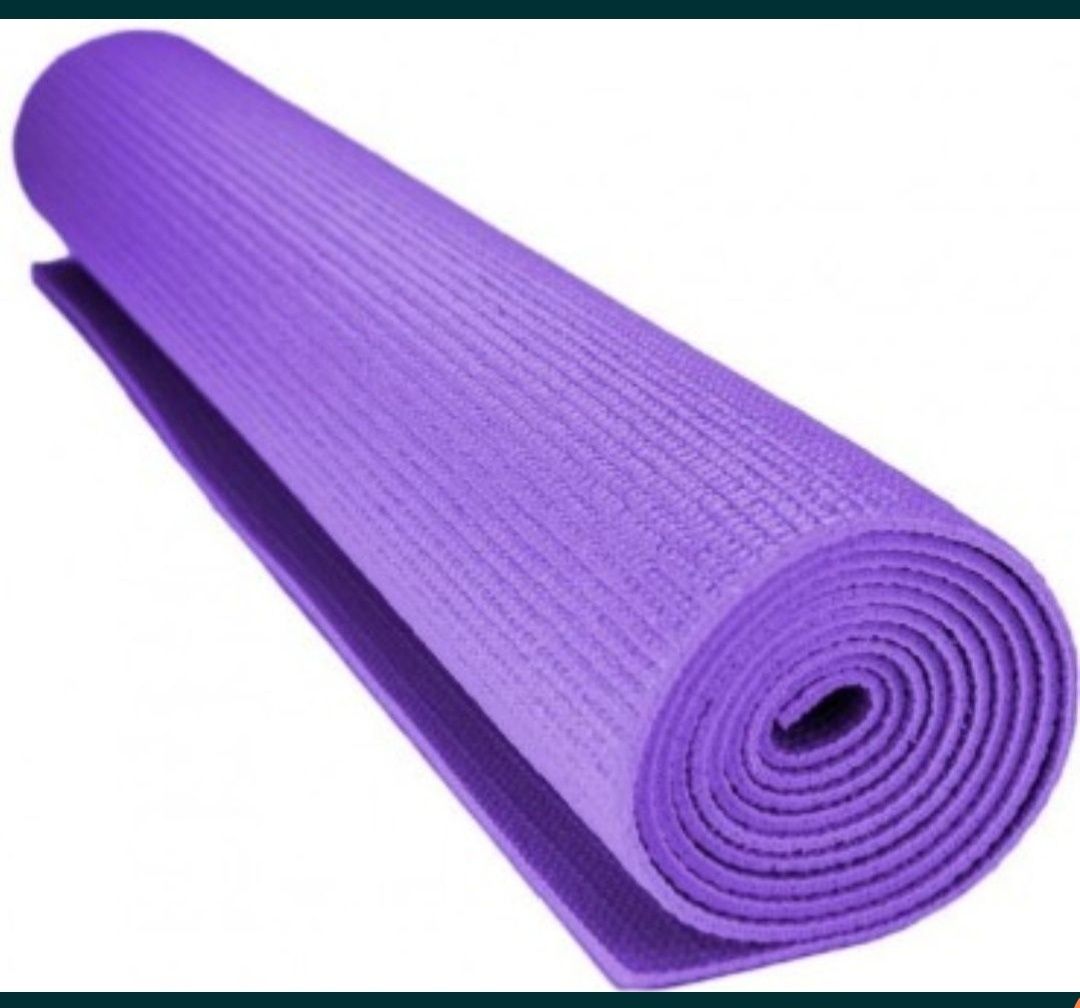 Коврик для йоги Каремат фитнес с чехлом 6 мм толщина
