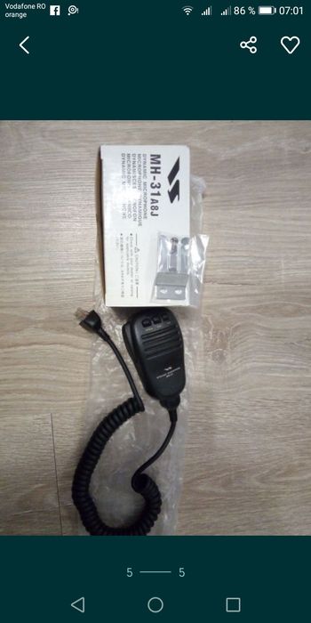 Microfon  yaesu //statie emisie recepție nou