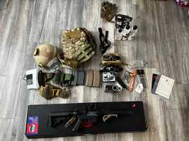 Starter Kit Airsoft E&L + echipament + accesori