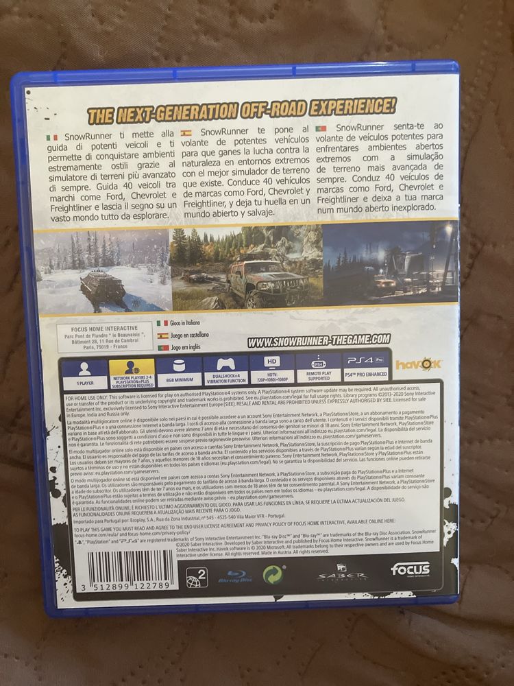 Продавам snowrunner ps4