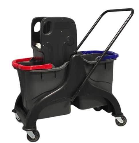 Тележка для уборки 2х-ведерная (уборочный комплект)  25л с отжимом