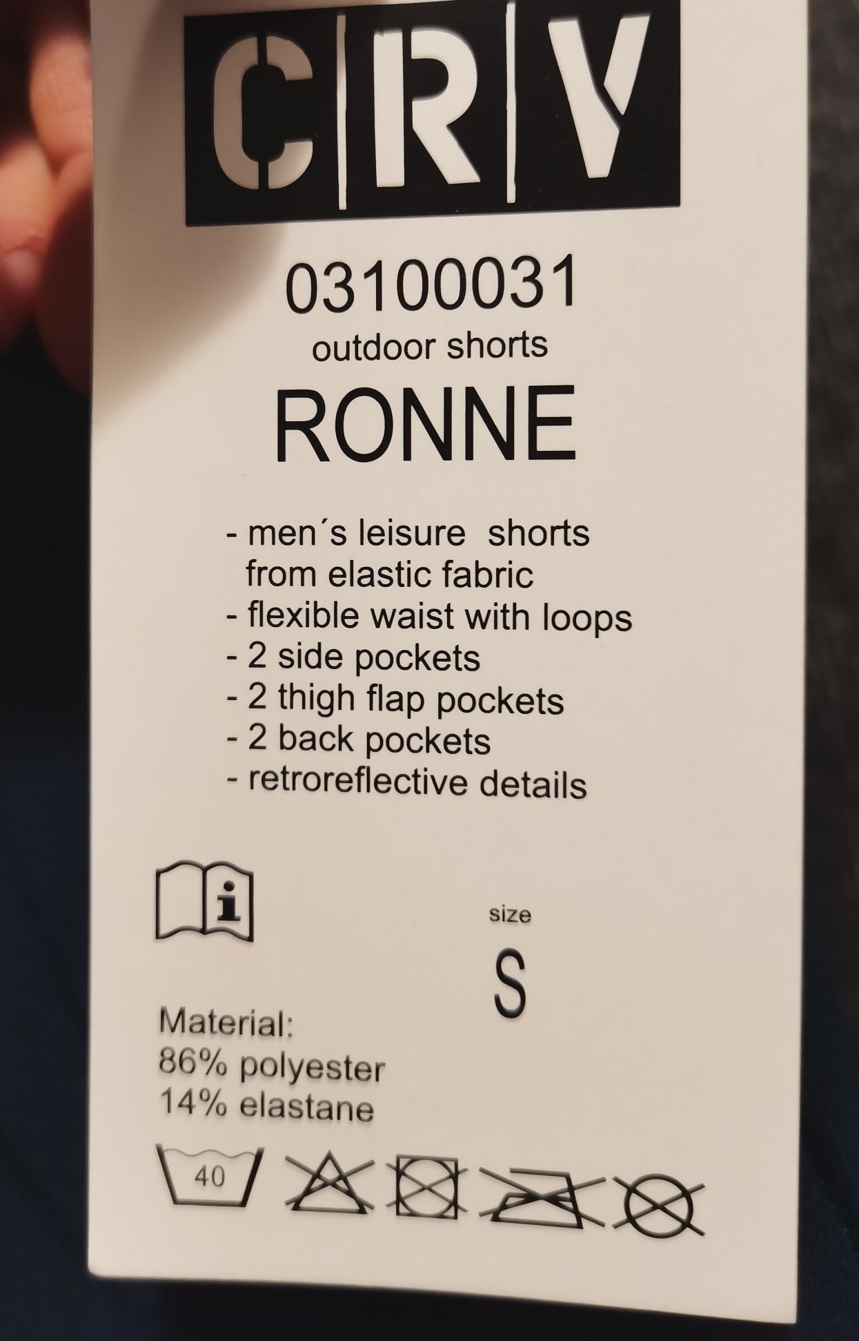 Pantaloni scurți outdoor/agrement pentru bărbați RONNE Albastru închis