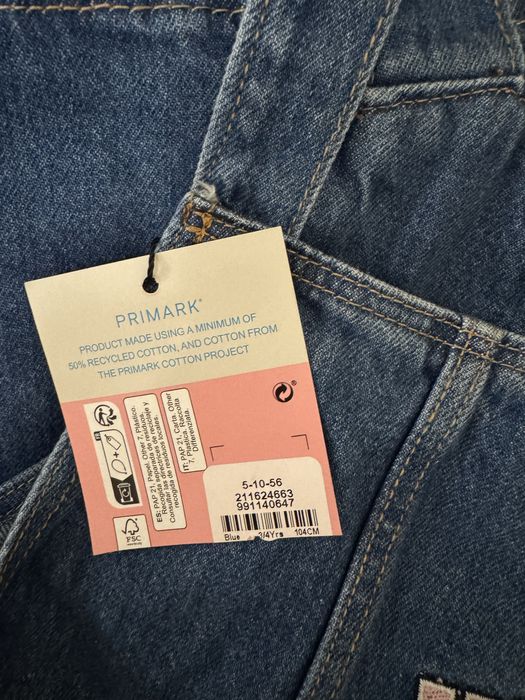 Set rochie de blugi cu bluza marimea 3-4 ani.